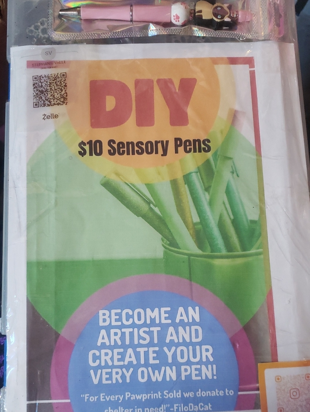 DIY $10 Sensory Pen Craft